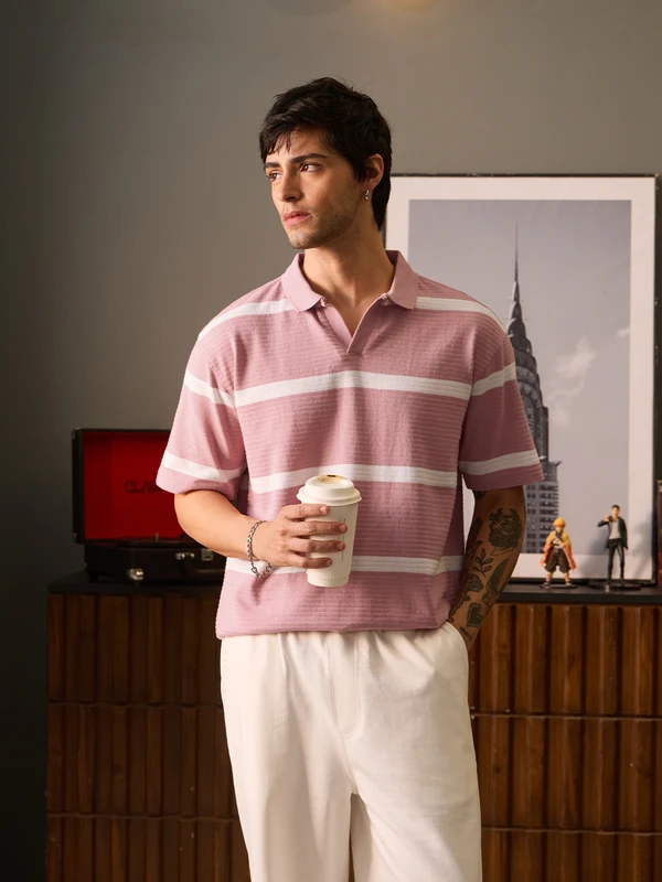 Textured Polo: Quartz Textured Polos