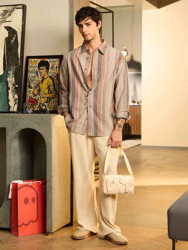 Textured Shirt: Canyon Men Textured Shirts