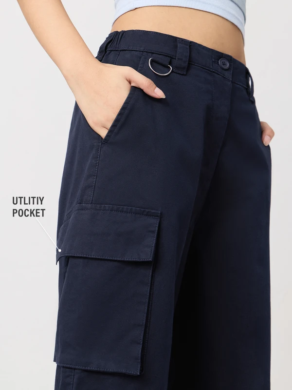 Straight-Fit Pants: Anchor   Women Straight Pants